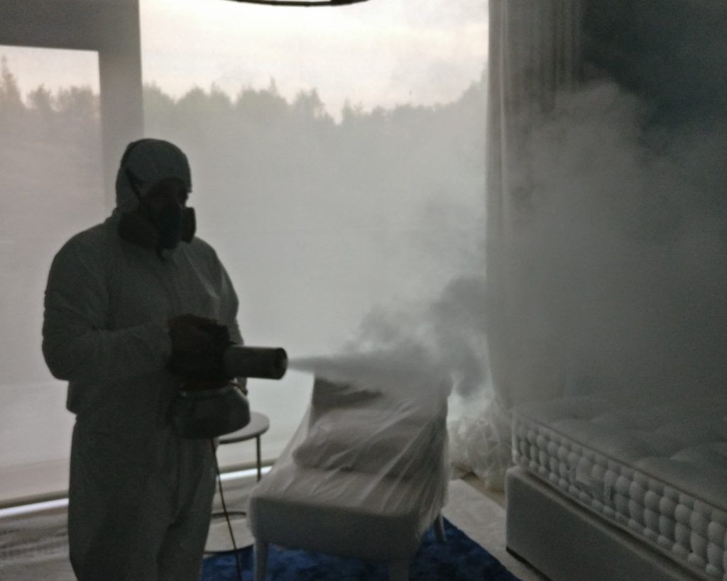 Сухой туман от запахов. Обработка сухим туманов в Владикавказе. Цены
